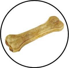 Occlusion intestinale chez le chien avec un os