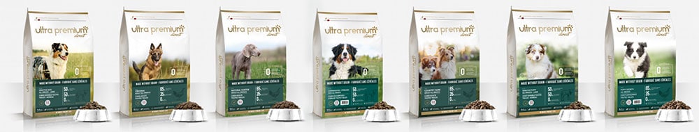 Gamme de croquettes Ultra Premium Direct chien