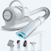 Aspirateur avec brosses et tondeuse pour chien et chat