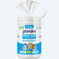 Lingettes Glandex pour chat et chien