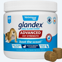 Glandex en traitement pour vider les glandes anales du chien