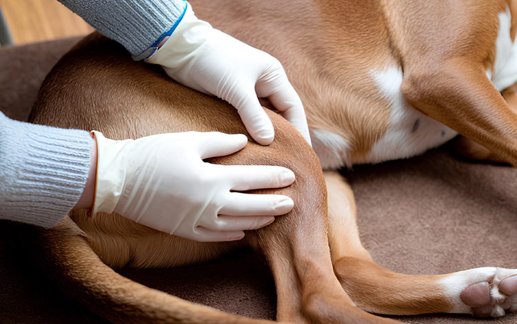 Symptômes et traitement de la rupture du ligament croisé chez le chien
