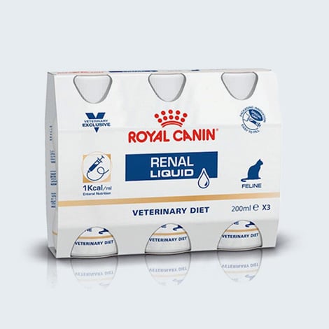 Alimentation Renal Liquid Royal Canin pour le chat en insuffisance rénale