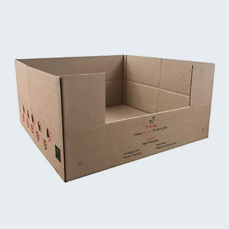 Caisse de mise bas en carton jetable pour chien