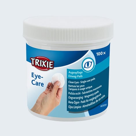 Compresses oculaires Trixie pour nettoyer les yeux du chat et chien