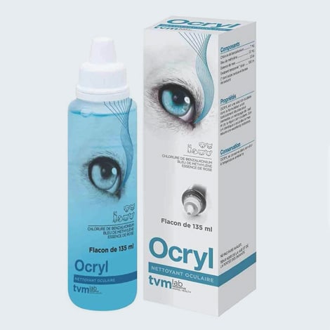 Nettoyant oculaire Ocryl de TVM pour chat et chien