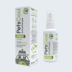 Spray huiles essentielles Petscool pour chat qui fait pipi partout, mord ou griffe