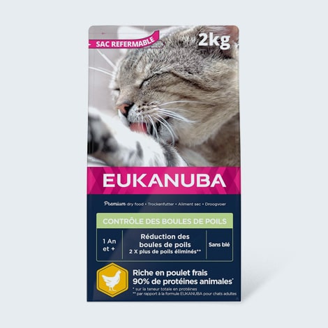 Alimentation anti boules de poils pour chat
