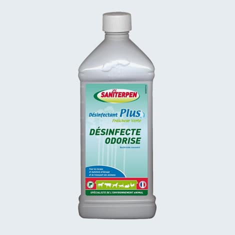 Détergent désinfectant Saniterpen contre la giadiose du chat et du chien