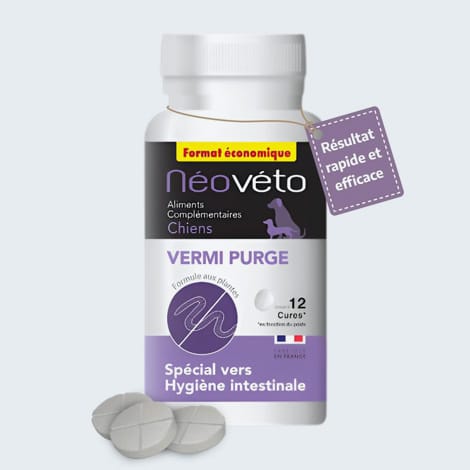 Vermifuge naturel vétérinaire pour chien Vermi Purge de Néovéto