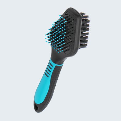 Brosse double faces pour brosser le chat et le chien