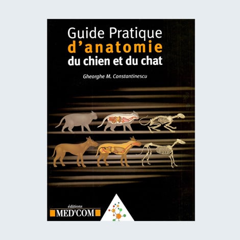 Livre d'anatomie vétérinaire sur le chat et le chien