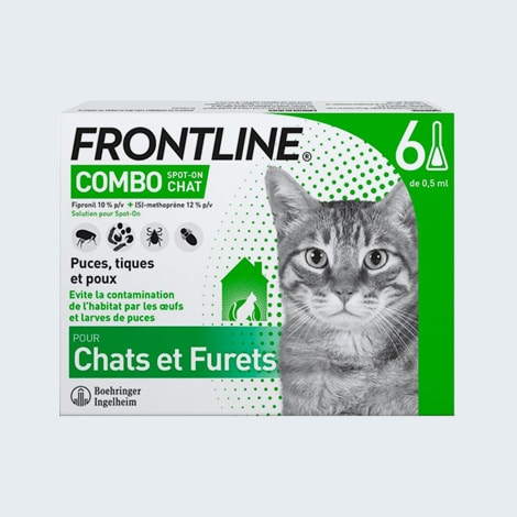 Anti-parastaire Frontline contre puces et tiques du chat