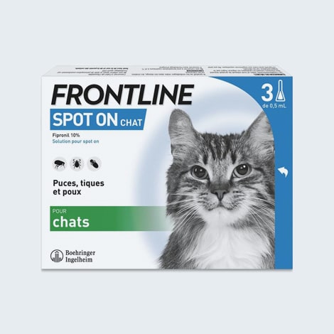 Anti puce, aoutat et tique Fronline spot on pour chat